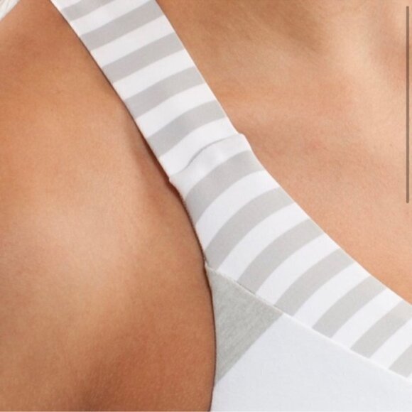 Lululemon Deep Breath Racer Back Tank Top Size 8 Grey - Picture 3 of 8